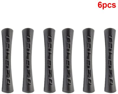 6/8Pcs Fiets Brake Shift Kabel Guard Anti-Wrijving Bike Frame Protector Buizen Beschermhoes zwart 6stk