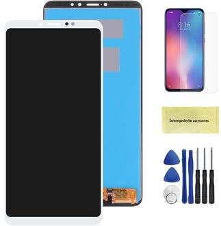 6.9 "Lcd Voor Xiaomi Max 3 Mi Max 3 Lcd-scherm Touch Screen Panel Digitizer Vergadering Vervanging Voor Mi max3 Lcd wit nee kader