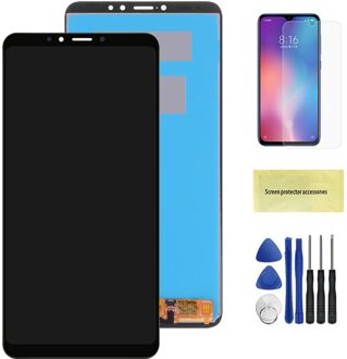 6.9 "Lcd Voor Xiaomi Max 3 Mi Max 3 Lcd-scherm Touch Screen Panel Digitizer Vergadering Vervanging Voor Mi max3 Lcd zwart nee kader