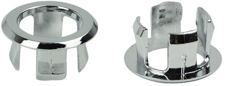 6 Assoeted Artistieke Sink Overloop Spare Cover Chrome Trim Badkamer Keramische Wastafel Overloop Ring Water Ring Zinken Ronde Ring