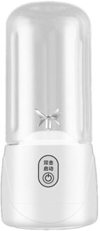 6 Blades Draagbare Juicer Elektrische Usb Oplaadbare Smoothie Blender Machine Mixer Sap Cup Maker Snelle Blenders wit