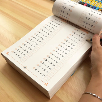 6 Books/Set Children addition and subtraction Learning Math Preschool math exercise book Handwriting Practice Books Age 3-6 Ggif