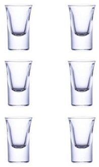 6 Borrelglaasjes Dispenser Houders Voor Wijn Bier Drank Drank Subpackage Rack Party Drank Drinken Games Bar Vullen Tool 6stk wit