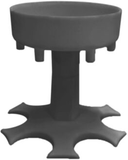 6 Borrelglaasjes Dispenser Houders Voor Wijn Bier Drank Drank Subpackage Rack Party Drank Drinken Games Bar Vullen Tool grijs Acrylic