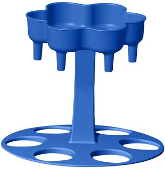 6 Borrelglas Dispenser En Houder-Dispenser Voor Vullen Vloeistoffen, shots Doseer Vullen Meerdere Borrelglaasjes In Een Keer blauw