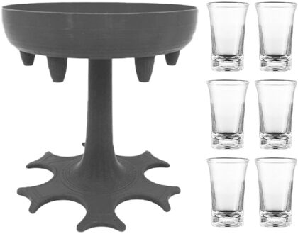 6 Borrelglas Dispenser Houder Carrier Caddy Liquor Dispenser Partij Drank Drinken Games Bar Cocktail Wijn Snelle Vulling Tool 1 reeks A