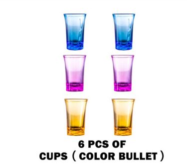 6 Borrelglas Dispenser Houder Shot Buddy Wijn Cocktail Snel Vullen Tool Cooler Bier Drank Dispenser Party Bar Accessoires Kleurrijke