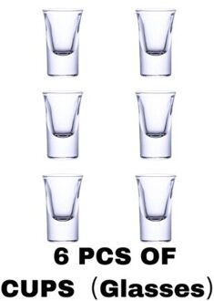 6 Borrelglas Dispenser Houder Shot Buddy Wijn Cocktail Snel Vullen Tool Cooler Bier Drank Dispenser Party Bar Accessoires Transparant