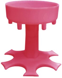 6 Borrelglas Dispenser Houder Vullen Vloeistof Opknoping Houder Stand Carrier Caddy Roze Voor Bier Cocktail