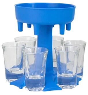6 Borrelglas Dispenser Houder Wijn Glas Rack Koeler Bier Drank Dispenser Shot Buddys Party Bar Accessoires mold 6 cups3