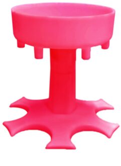 6 Borrelglas Dispenser Houder Wijn Whisky Bier Dispenser Rack Bar Accessoires Caddy Dispenser Party Games Drinken Gereedschap roze