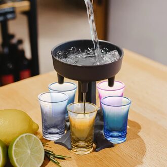 6 Borrelglas Dispenser Houder Wijn Whisky Bier Dispenser Rack Bar Accessoires Caddy Dispenser Party Games Drinken Gereedschap # YL10