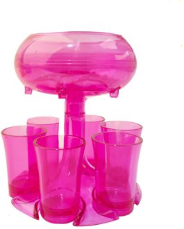 6 Borrelglas Dispenser Wijn Whisky Bier Dispenser Rack Bar Accessoires Caddy Liquor Dispenser Party Games Drinken Gereedschap # T2G