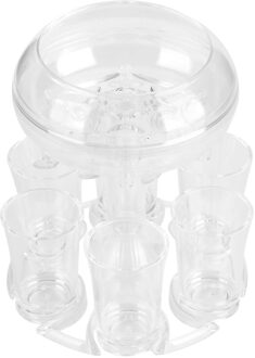 6 Borrelglas Dispenser Wijn Whisky Bier Dispenser Rack Bar Accessoires Caddy Liquor Dispenser Party Games Drinken Gereedschap # T2G