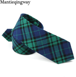 6 Cm Engeland Stijl Plaid Stropdas Strikjes Voor Mannen Vrouwen Bruiloft Stropdas Formele Slijtage Pak Katoen Skinny Tie 13