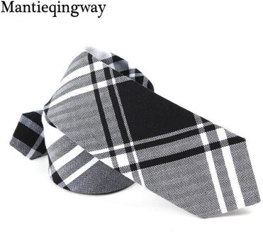 6 Cm Engeland Stijl Plaid Stropdas Strikjes Voor Mannen Vrouwen Bruiloft Stropdas Formele Slijtage Pak Katoen Skinny Tie 17