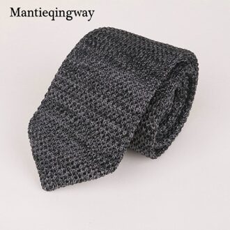 6 Cm Knit Gebreide Ties Voor Mens Pak Stropdas Effen Kleur Skinny Mannen Geweven Gravatas Slim Sjaaldassen Hals tie 083