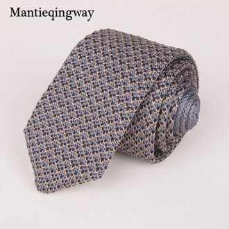 6 Cm Knit Gebreide Ties Voor Mens Pak Stropdas Effen Kleur Skinny Mannen Geweven Gravatas Slim Sjaaldassen Hals tie 088