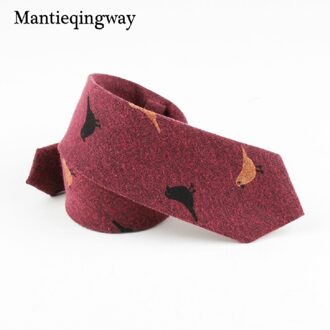 6 Cm Mens Katoen Casual Stropdas Bruiloft Bruidegom Jacquard Dassen Print Vogels Gravatas Bladeren Business Das 41