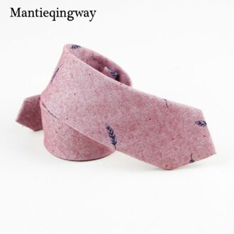 6 Cm Mens Katoen Casual Stropdas Bruiloft Bruidegom Jacquard Dassen Print Vogels Gravatas Bladeren Business Das 46