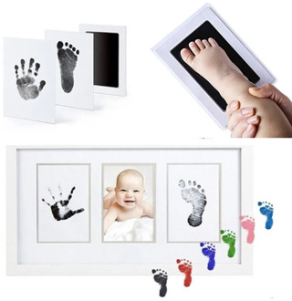 6 Color Baby Care Non-Toxic Handprint Kit Imprint Footprint Imprint Baby Souvenirs Newborn Baby Cushion Ink Photo