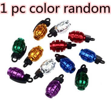 6 Color Bicycle Accessories For a Bike MTB BMX Moto Colorful Alloy Valve Caps Dust Covers Cycling Car Tyre 1stk kleur willekeurig
