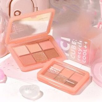 6 Color Eyeshadow - Melon Milk #H02 Melon Milk- 9g