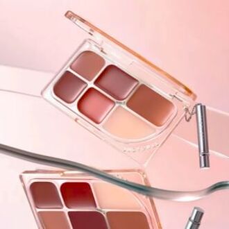 6-Color Multi-Use Lip Palette - 2 Style #01 Warm Chestnut Palette