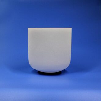 6 "Crystal Chakra Klankschaal 432 hz --- bevatten 1 stuks kom + 1 pcs suède stok + 1 pcs O-ring E Note Solar Chakra