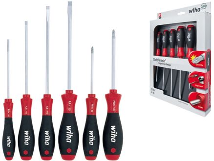 6-delige Schroevendraaierset SoftFinish Wit