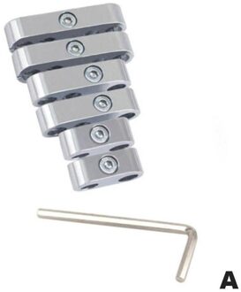 6-Delige Set Van 7Mm-8Mm Universele Bougie Splitter Klem Verchroomd bougiekabel Separator Splitter Loom