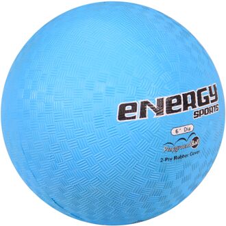 6 "Dodgeball, Speeltuin Bal Set Voor Indoor Of Outdoor Gebruik-(Zware) set Van (6) Diverse Kleuren blauw