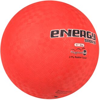 6 "Dodgeball, Speeltuin Bal Set Voor Indoor Of Outdoor Gebruik-(Zware) set Van (6) Diverse Kleuren rood