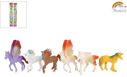 6 eenhoornfiguren 9 cm