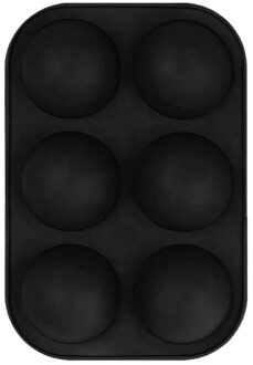 6-Gat Siliconen Cakevorm Diy Chocolade Cookhalf Bal Bakvormen Ronde Vorm Bakvorm Keuken Gereedschap Decoraties Mold 5 kleuren