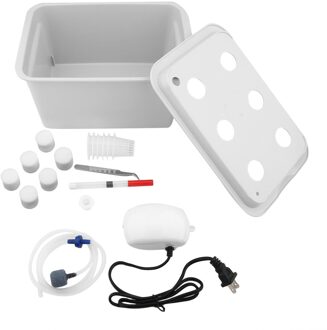 6 Gaten 220V/110V Plant Site Hydrocultuur Systeem Indoor Tuin Kast Box Grow Kit Bubble Tuin Potten plantenbakken Kwekerij Potten