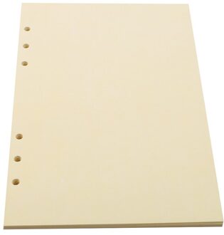 6 Gaten Losse Blad Notebook Spiraal Planner Refill Innerlijke Papier A5 Pagina 'S Leeg Raster Lijn Te Doen Lijst Voor Filofax agenda geel