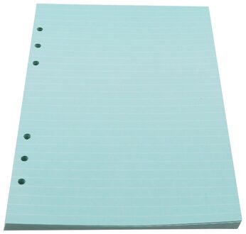 6 Gaten Losse Blad Notebook Spiraal Planner Refill Innerlijke Papier A5 Pagina 'S Leeg Raster Lijn Te Doen Lijst Voor Filofax agenda groen