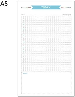 6 Gaten Refill Innerlijke Papier Dagboek Week Maand Planner Voor A5 Losse Blad Notebook