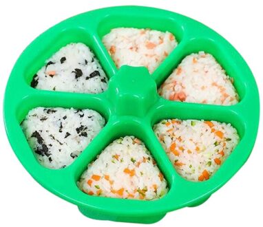 6 Gaten Sushi Mold Onigiri Rijst Bal Bento Druk Maker Mold Diy Tools Utility Keuken Accessoires