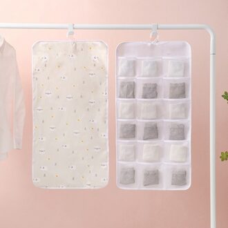 6 Grid Storage Opknoping Bag Opvouwbare Ondergoed Organizer Kledingkast Deur Terug Opknoping Tas Sokken Diversen Opbergzakken H05