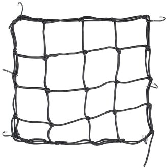 6 Haken 30*30Cm Motorcycle Mesh Netto Zak Bagage Cargo Bungee Netto Zak Opslag Draagtas Helm Houder voor Motorfiets Scooter 40X40RED