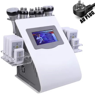 6 In 1 40K or 80K Ultrasonic Cavitation Vacuum Radio Frequency Laser 8 Pads lipo Laser Slimming Machine