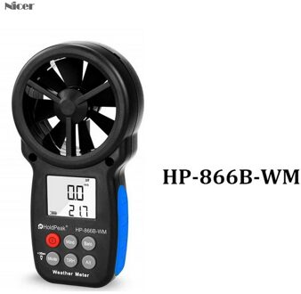 6 In 1 Anemometro Digitale Anemometer Windsnelheid Meting Wind Apparaat Handheld Met Draagtas HP-866B HP-866B-WM