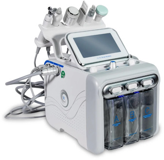 6 in 1 Hydrafacial Dermabrasion Machine Water Oxygen Jet Peel Hydra Skin Scrubber Facial Beauty Deep Cleansing RF Face Lifting