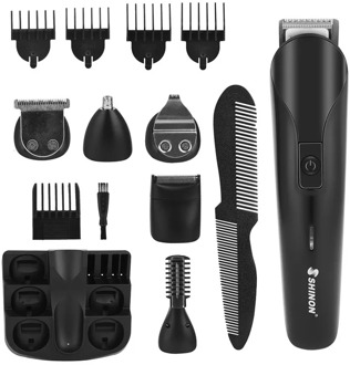 6 in 1 Multifunctional Beard Trimmer Electric Hair Clipper Cordless Hair Trimmer Rechargeable Shaver Razor Nose Trimmer men