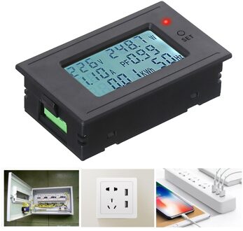 6-In-1 Multifunctionele Intelligente Huishoudelijke Ac Digitale Display Voltmeter Voltage Panel Meter Voor Electromobile Y5JA 100A