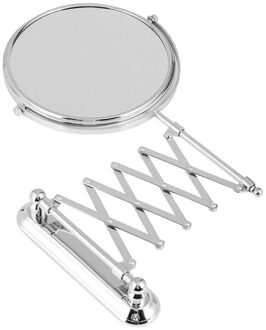 6 Inch 3X Vergrootglas Ronde Muur Spiegel Dubbelzijdig Intrekbare Badkamer Spiegel 360 Graden Swivel Make-Up Spiegel
