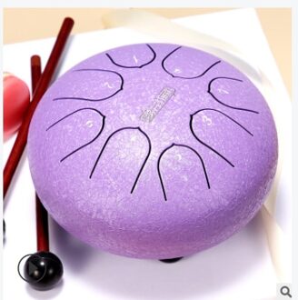 6 Inch 8 Tune Staal Tong Drum Set Hand Pan Drum Pad Tank Sticks Draagtas Percussie Instrumenten Accessoires Favoriete zoals getoond