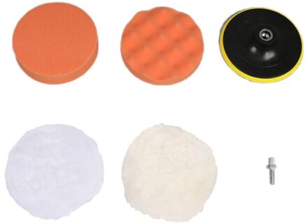 6 Inch Auto Polijsten 6 Stuks Spons Wiel Wol Plaat Afdichting Glazuur Katoen Auto Schoonheid Polijsten Wax Plaat Set
